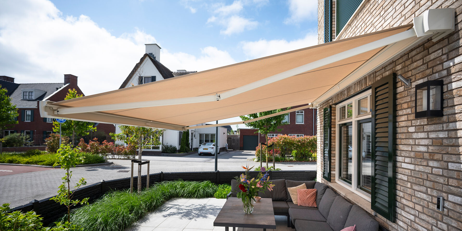 Header knikarmscherm sunelite sunmaster